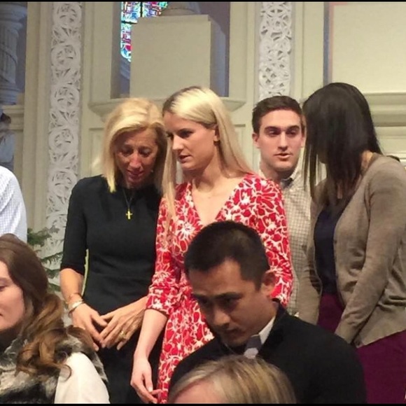 DVF Red Wrap Dress - Size 2 - Picture 2 of 2